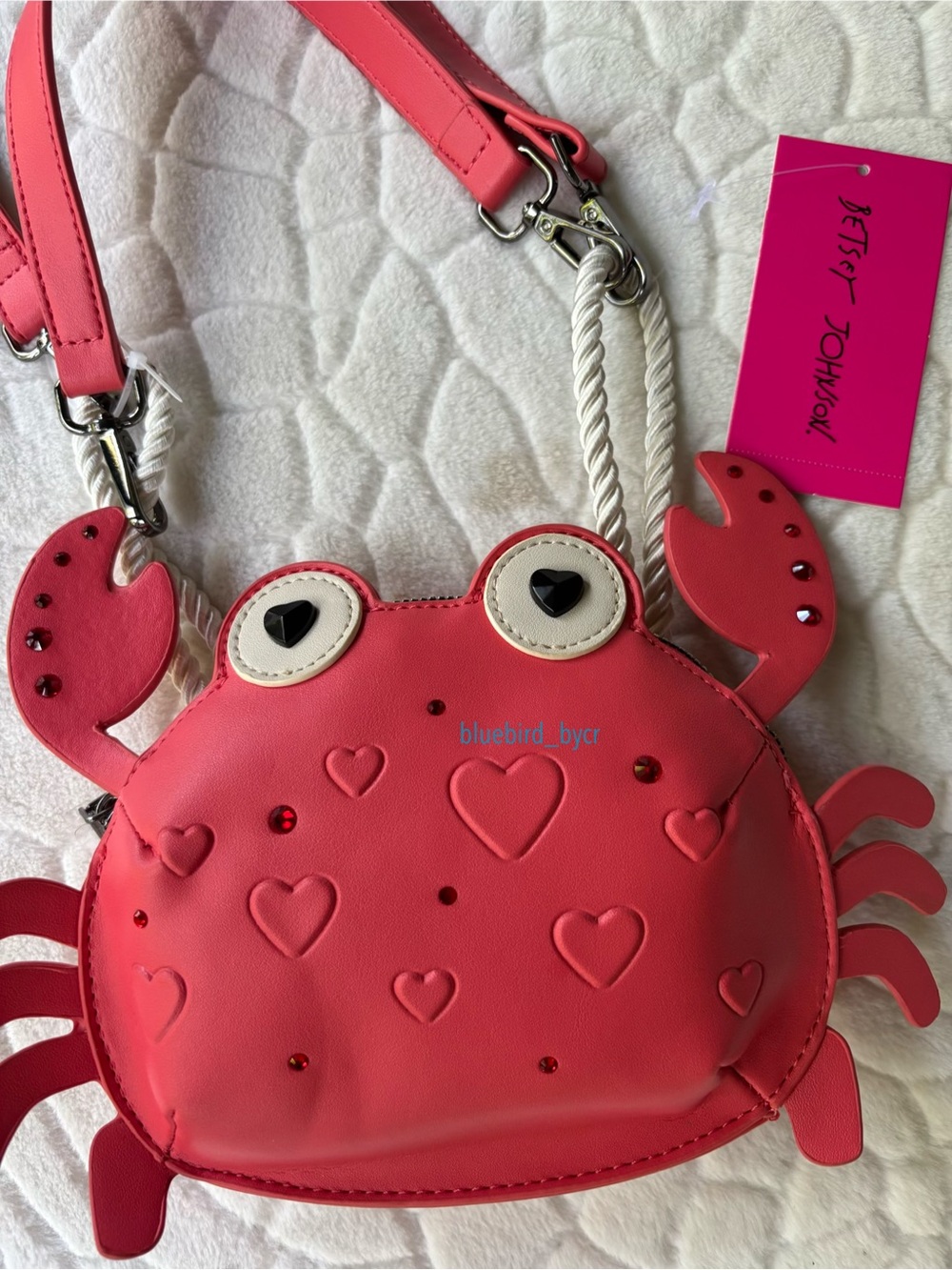 Betsey Johnson XOCRABBY Crab Crossbody Bag - Picture 3 of 8